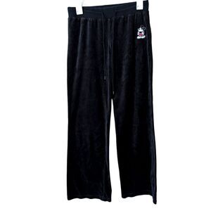 Disney Velour Y2K Mickey Mouse Embroidered Pants Size Medium